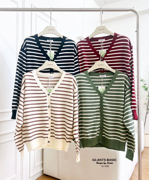 Trendy Knitwear Stripes Cardigan